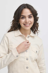 Blouson en Jean's Fransa Beige